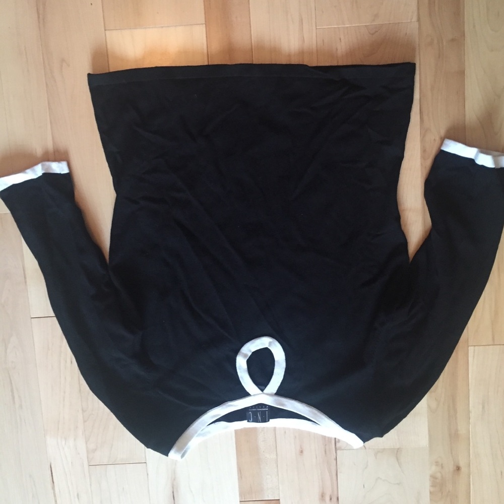 Black & white top.